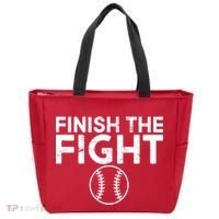Finish The Fight Washington Baseball Tote Bag thumb 0