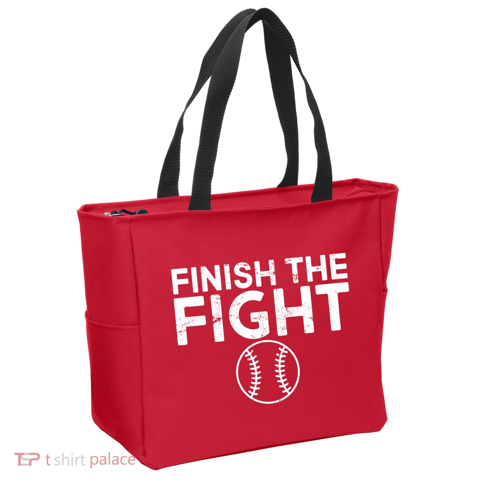 Finish The Fight Washington Baseball Tote Bag