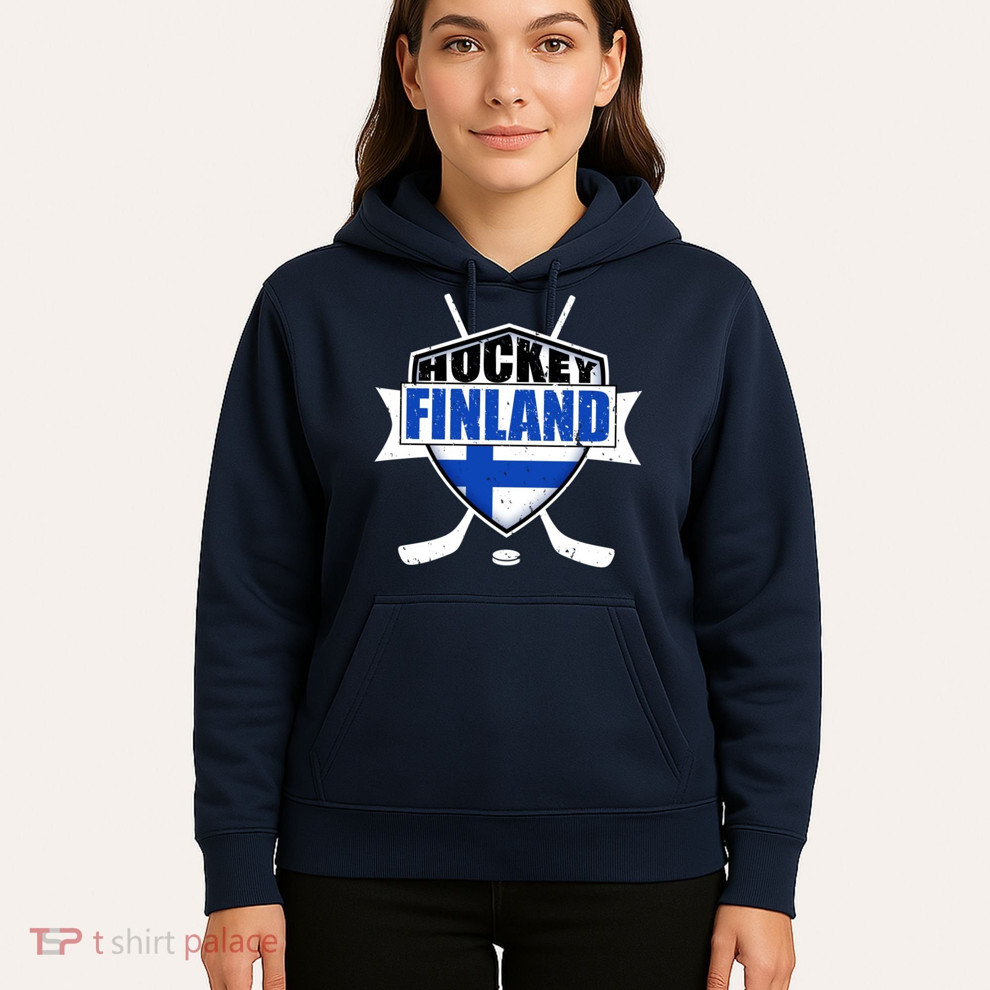 Finland Hockey Team Shield Hoodie