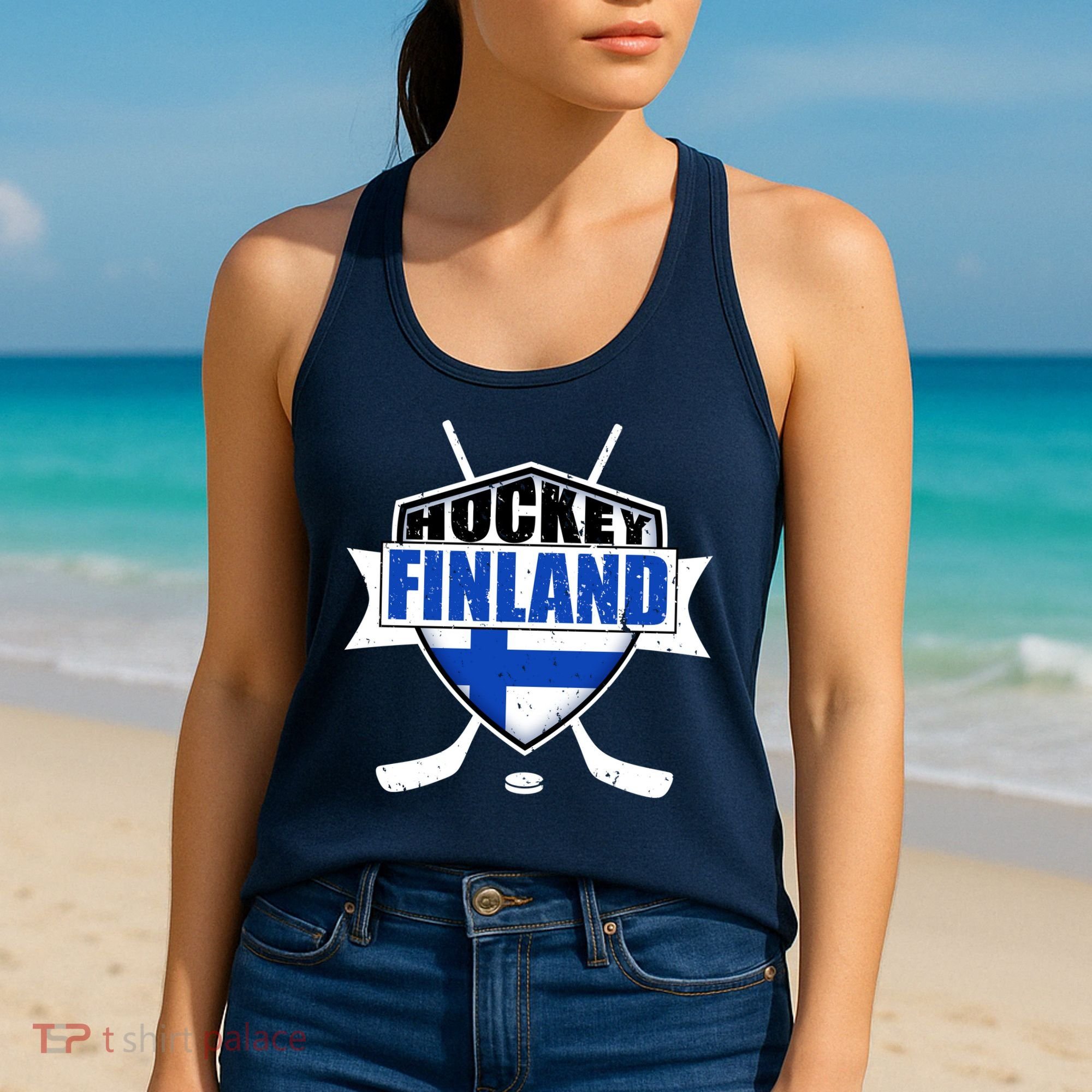 Finland Hockey Team Shield Women's Tank Top