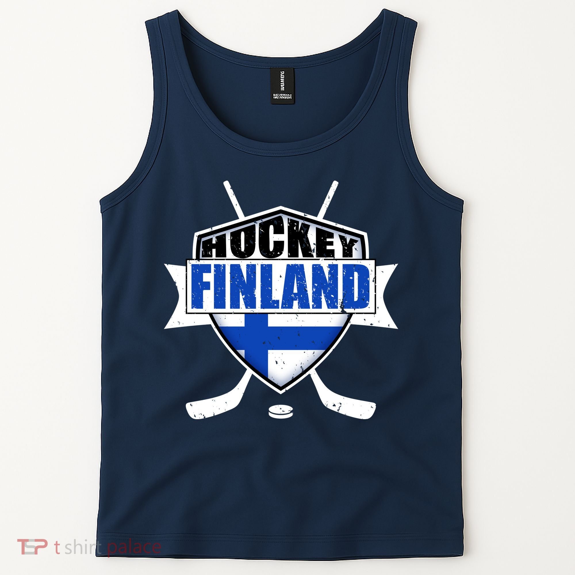 Finland Hockey Team Shield Tank Top