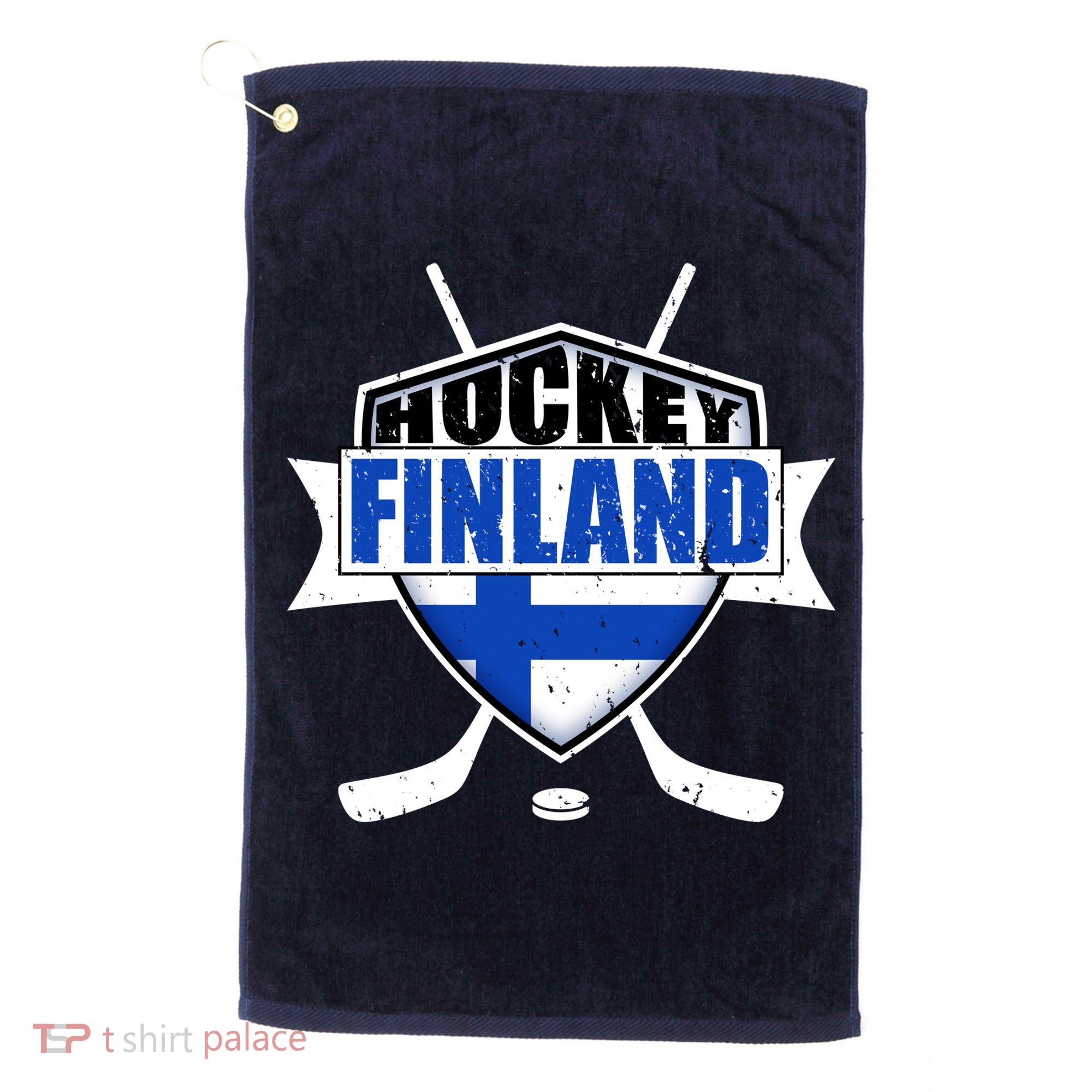 Finland Hockey Team Shield Golf Towel