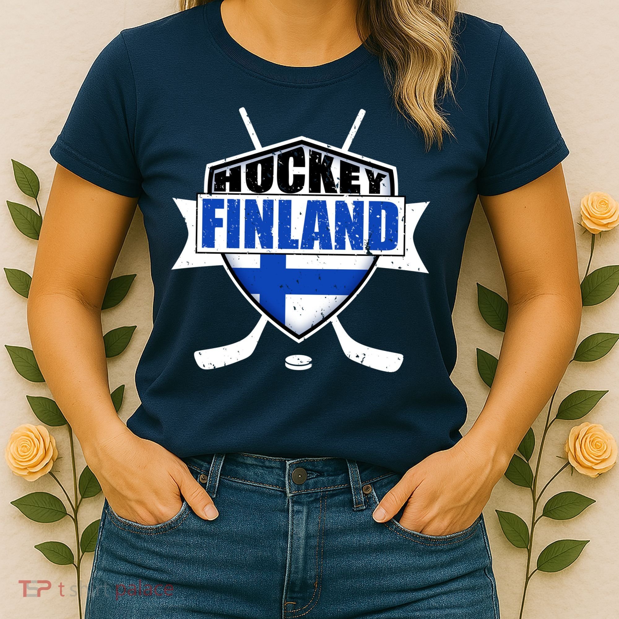 Finland Hockey Team Shield Women's T-Shirt