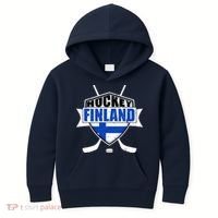 Finland Hockey Team Shield Kids Hoodie thumb 0