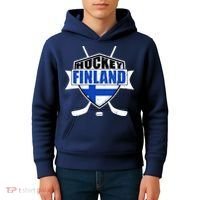 Finland Hockey Team Shield Kids Hoodie thumb 4