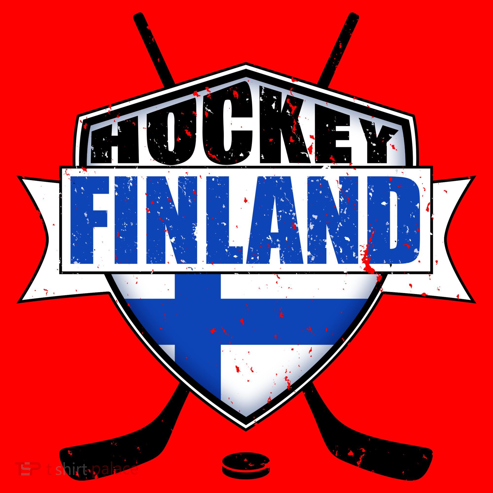 Finland Hockey Team Shield Santa Hat