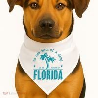 Florida Is One Hell Of A Drug Taylor Lyrics Ttpd USA-Made Doggie Bandana thumb 1