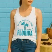 Florida Is One Hell Of A Drug Taylor Lyrics Ttpd Women's Tank Top thumb 2