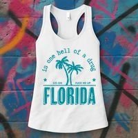 Florida Is One Hell Of A Drug Taylor Lyrics Ttpd Women's Tank Top thumb 3