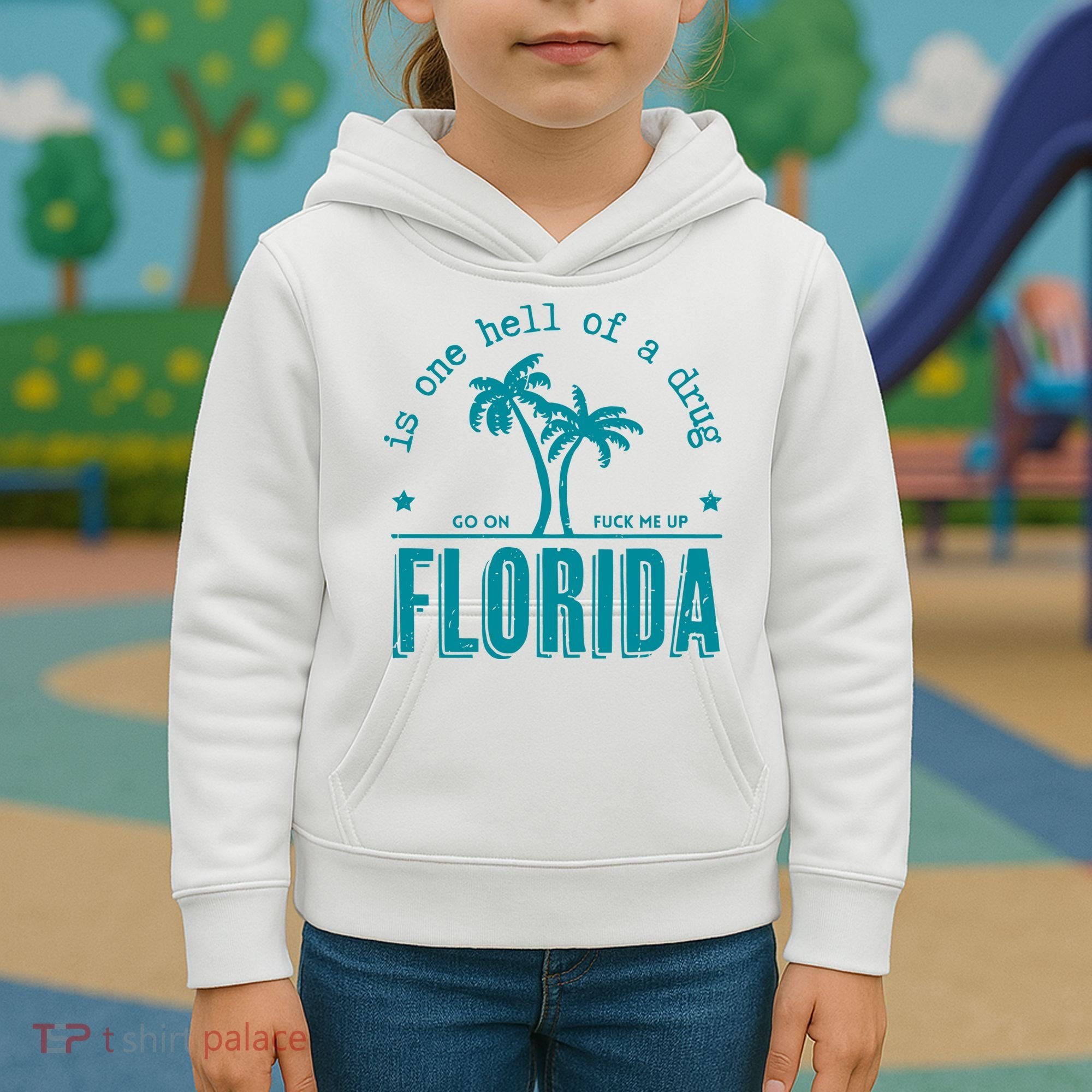 Florida Is One Hell Of A Drug Taylor Lyrics Ttpd Kids Hoodie