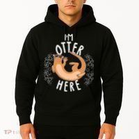 Funny I'm Otter Here Hoodie thumb 2
