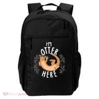 Funny I'm Otter Here Backpack thumb 0