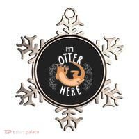 Funny I'm Otter Here Ornament thumb 0