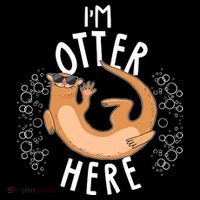 Funny I'm Otter Here Toddler Hoodie thumb 2