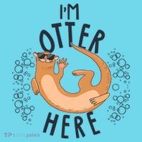 Funny I'm Otter Here Kids T-Shirt thumb 4