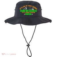 Funny It's Ok If You Think Golf Is Boring It's A Smart Person Sport Bucket Hat thumb 0