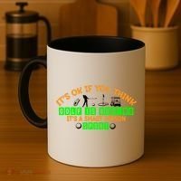 Funny It's Ok If You Think Golf Is Boring It's A Smart Person Sport Coffee Mug thumb 4