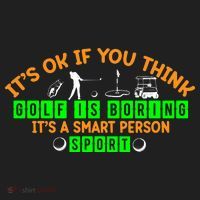 Funny It's Ok If You Think Golf Is Boring It's A Smart Person Sport 15oz Campfire Ceramic Mug thumb 2