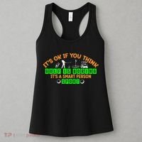 Funny It's Ok If You Think Golf Is Boring It's A Smart Person Sport Women's Tank Top thumb 3