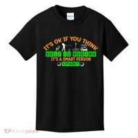 Funny It's Ok If You Think Golf Is Boring It's A Smart Person Sport Kids T-Shirt thumb 0