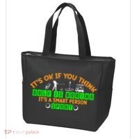 Funny It's Ok If You Think Golf Is Boring It's A Smart Person Sport Tote Bag thumb 3