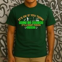 Funny It's Ok If You Think Golf Is Boring It's A Smart Person Sport T-Shirt thumb 3