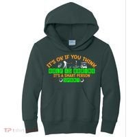 Funny It's Ok If You Think Golf Is Boring It's A Smart Person Sport Kids Hoodie thumb 0