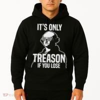 Funny It's Only Treason If You Lose George Washington Nerd Hoodie thumb 2