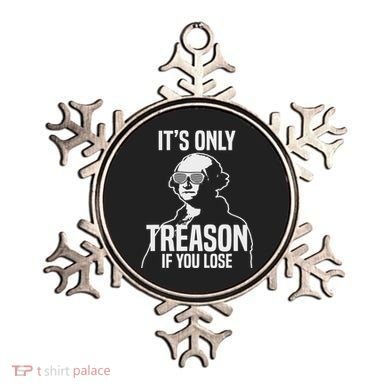 Funny It's Only Treason If You Lose George Washington Nerd Ornament