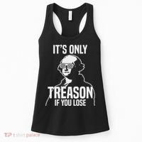 Funny It's Only Treason If You Lose George Washington Nerd Women's Tank Top thumb 0