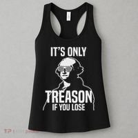 Funny It's Only Treason If You Lose George Washington Nerd Women's Tank Top thumb 3