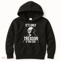 Funny It's Only Treason If You Lose George Washington Nerd Kids Hoodie thumb 0