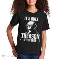 Funny It's Only Treason If You Lose George Washington Nerd Kids T-Shirt thumb 2