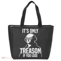 Funny It's Only Treason If You Lose George Washington Nerd Tote Bag thumb 0