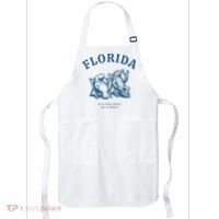 Florida ItS One Hell Of A Drug Funny Crocodile And Manatees Apron thumb 0