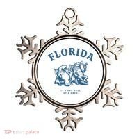 Florida ItS One Hell Of A Drug Funny Crocodile And Manatees Ornament thumb 0