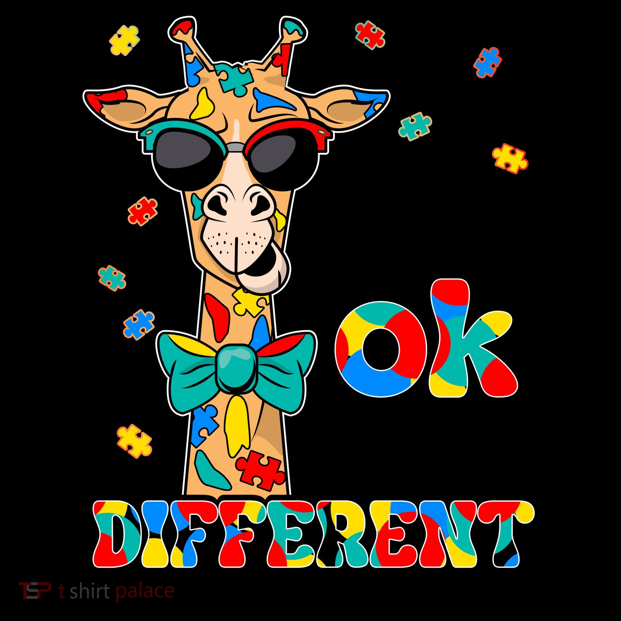 Funny ItS Ok To Be Different Autism Awareness Giraffe Coffee Mug