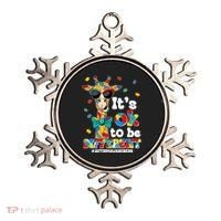Funny ItS Ok To Be Different Autism Awareness Giraffe Ornament thumb 0