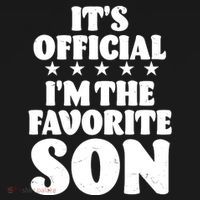 Funny Its Official Im The Favorite Son Backpack thumb 2