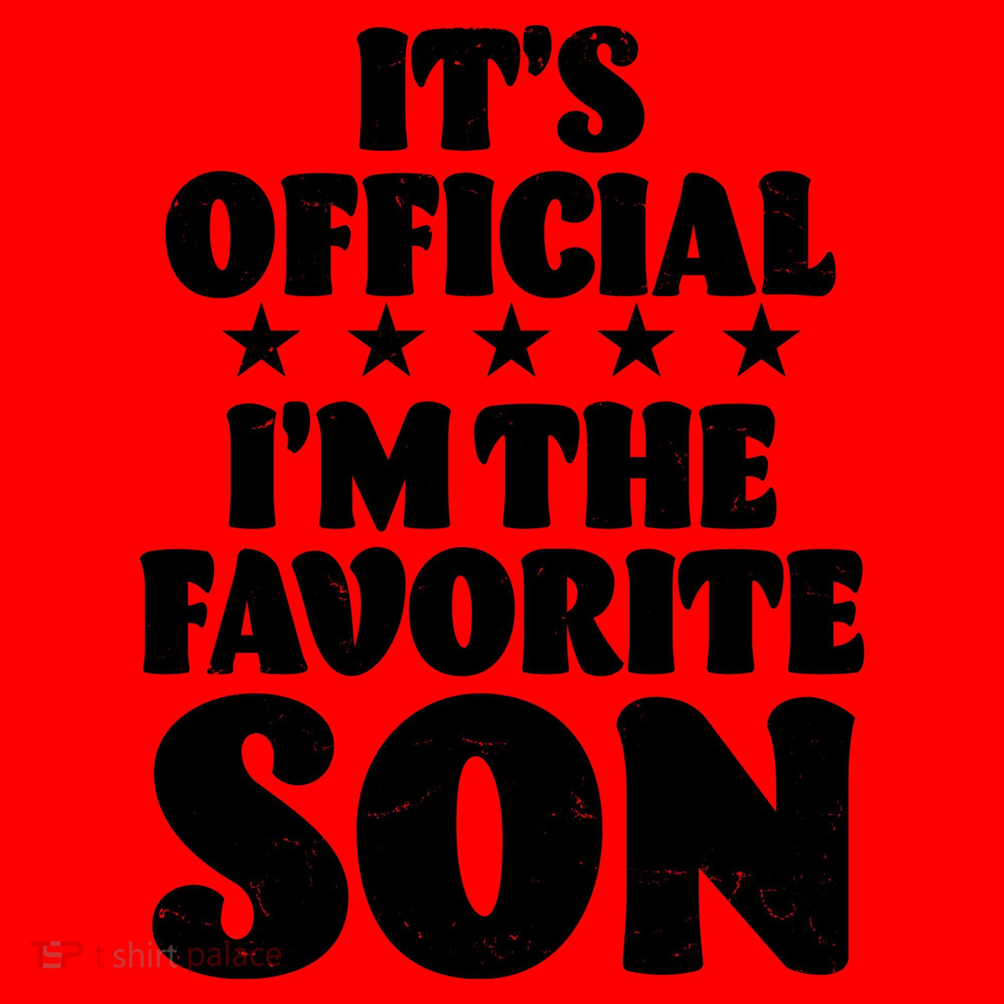 Funny Its Official Im The Favorite Son Santa Hat