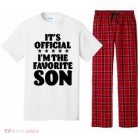 Funny Its Official Im The Favorite Son Pajama Set thumb 0