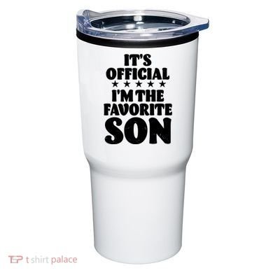 Funny Its Official Im The Favorite Son Tumbler