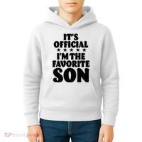 Funny Its Official Im The Favorite Son Kids Hoodie thumb 4