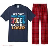 Funny Its Only Ping Pong Said The Loser Table Tennis Premium Pajama Set thumb 0