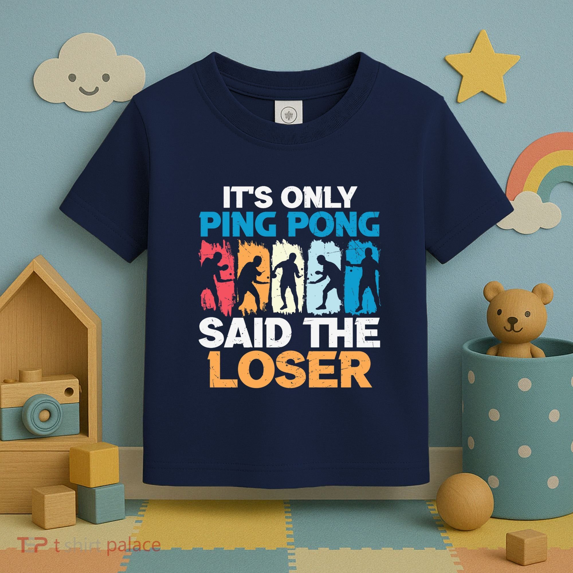 Funny Its Only Ping Pong Said The Loser Table Tennis Premium Toddler T-Shirt