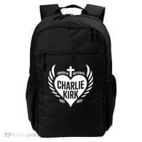 Forever In Our Hearts Charlie Kirk 1993 2025 Backpack thumb 0