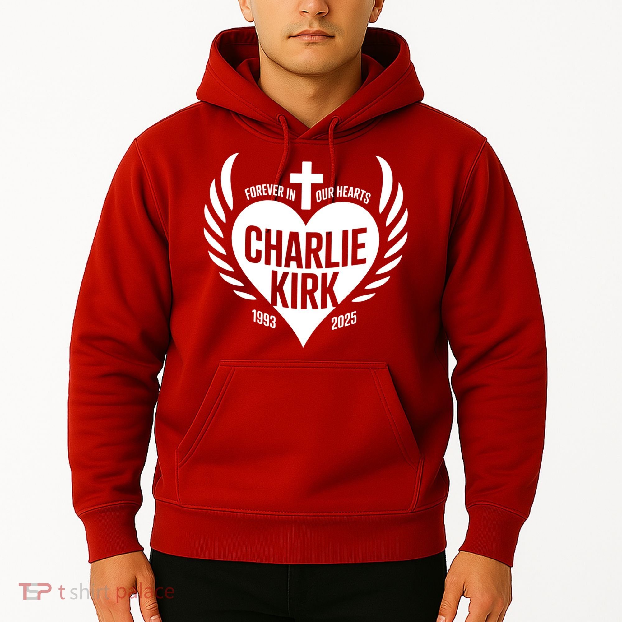 Forever In Our Hearts Charlie Kirk 1993 2025 Hoodie