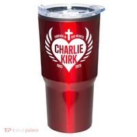Forever In Our Hearts Charlie Kirk 1993 2025 Tumbler thumb 0