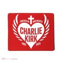 Forever In Our Hearts Charlie Kirk 1993 2025 Mousepad thumb 0