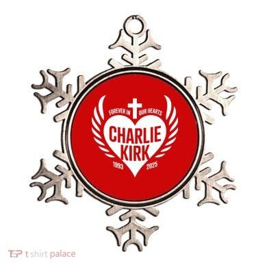 Forever In Our Hearts Charlie Kirk 1993 2025 Ornament